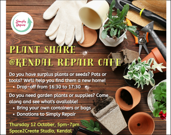 plant share at kendal repair cafe