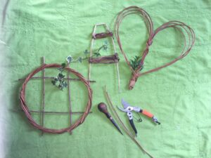 Willow weaving - plant supports - workshop